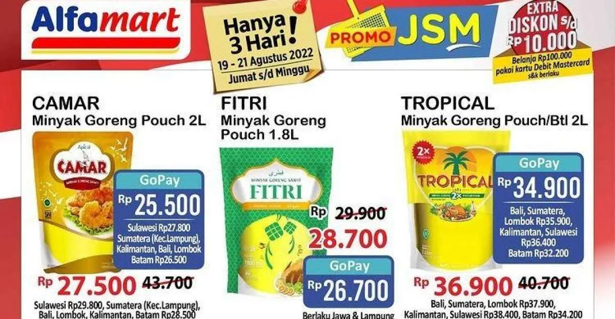Promo JSM Alfamart hingga 21 Agustus 2022 dengan Ekstra Diskon di Akhir Pekan