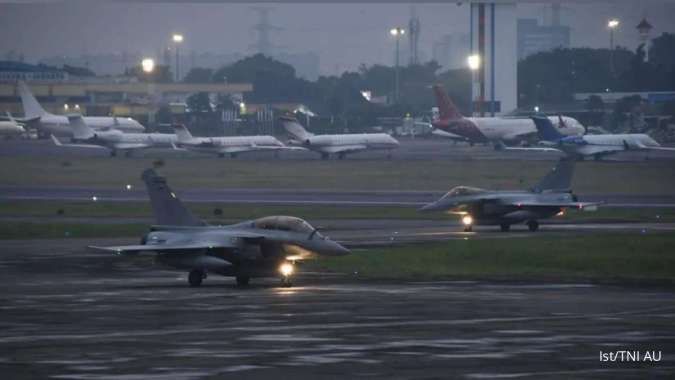 Enam Pesawat Tempur Rafale & Rombongan Militer Prancis Mendarat di Jakarta