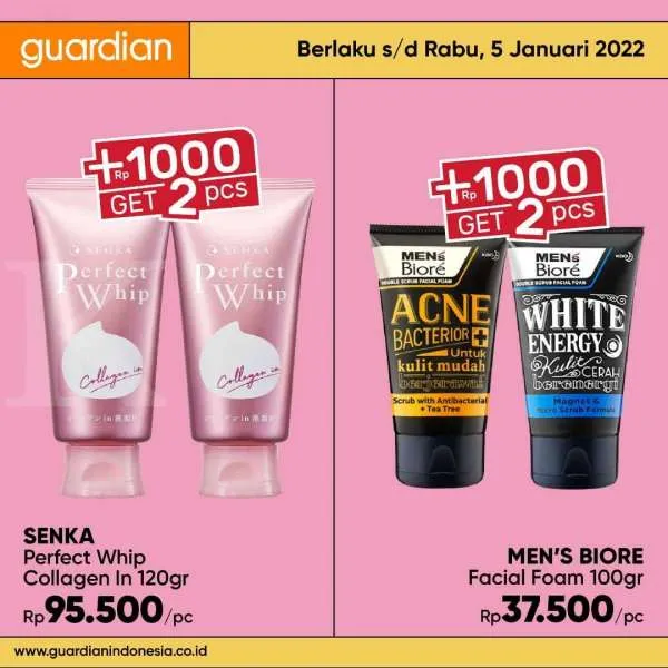 Promo Guardian +1000 Get 2 Pcs