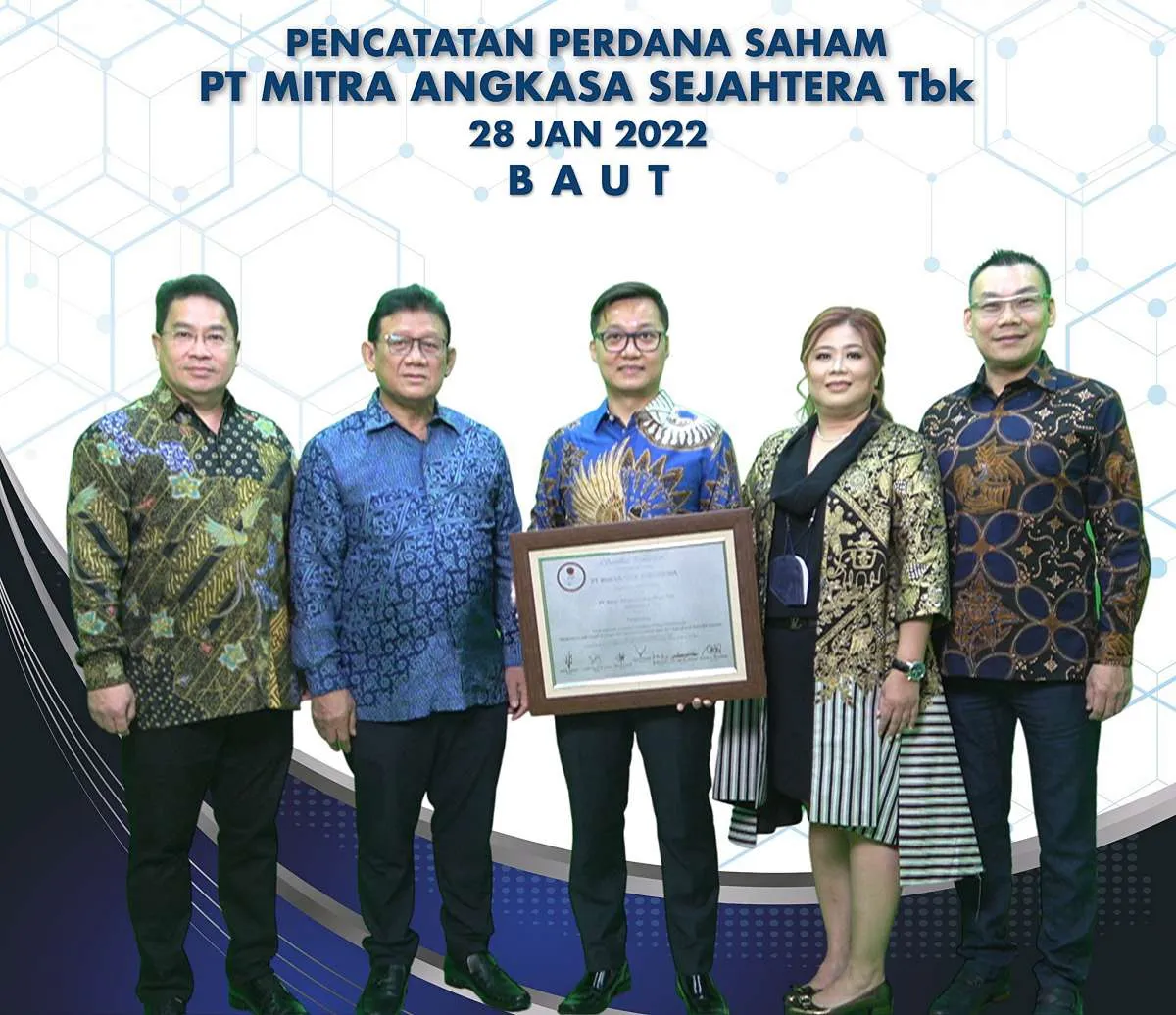 Resmi Melantai, Mitra Angkasa Sejahtera (BAUT) Jadi Emiten ke-5 di tahun 2022
