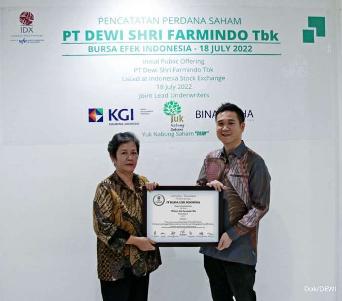 Menyimak Rencana Pengembangan Bisnis Dewi Shri Farmindo (DEWI) Usai IPO