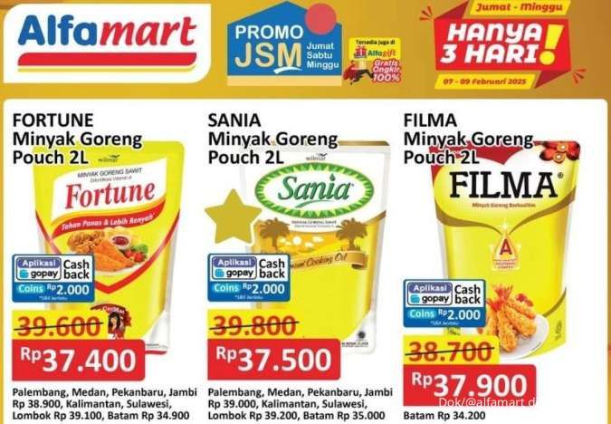 Promo Minyak Goreng Weekend di JSM Superindo, Alfamart dan Indomaret 7 Februari 2025