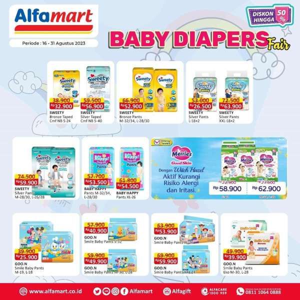 Harga Promo Alfamart Terbaru di Akhir Agustus 2023, Popok Bayi Lebih Murah