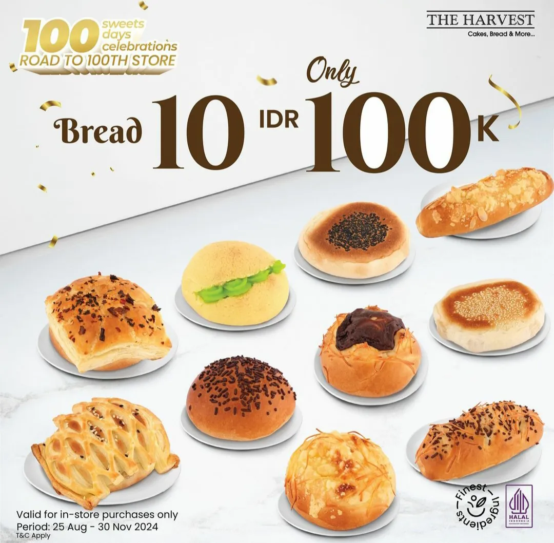 Promo The Harvest road to 100th store