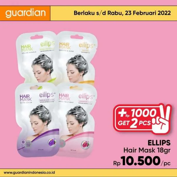 Promo Guardian +1000 Get 2 Pcs Periode 17-23 Februari 2022