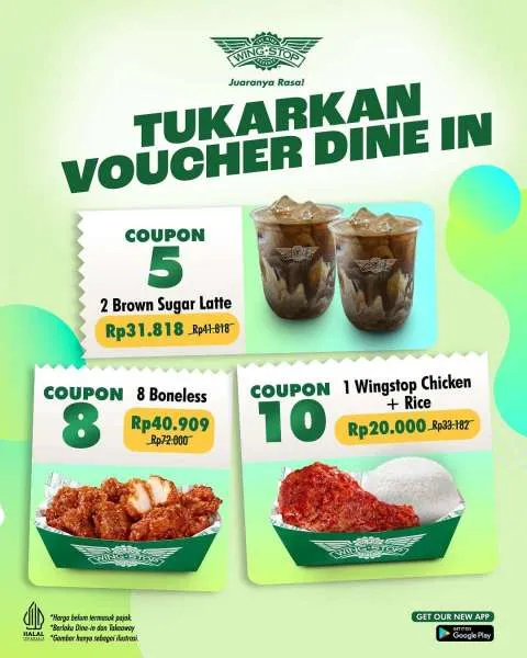 Promo Wingstop Voucher Dine In