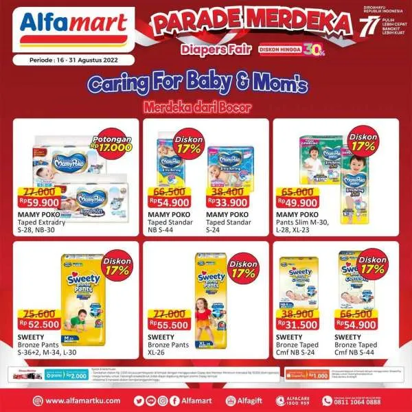 Promo Alfamart Diapers Fair Periode 16-31 Agustus 2022