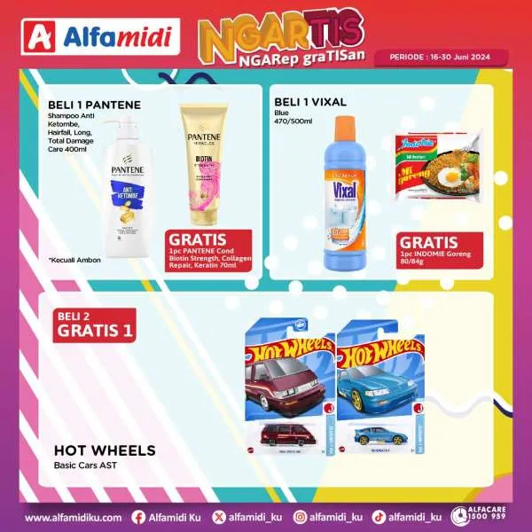 Promo Alfamidi Ngartis (Ngarep Gratisan) Periode 16-30 Juni 2024