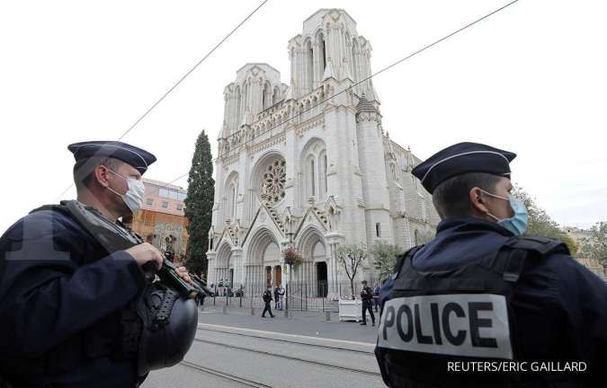 Tiga tewas dalam serangan dengan pisau di sebuah gereja di Prancis
