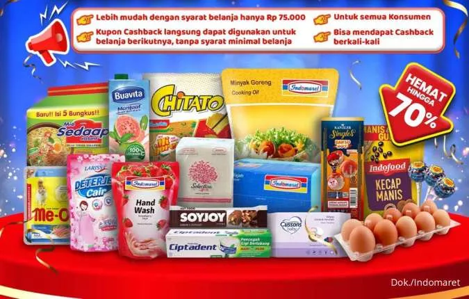 Promo HUT Indomaret 13-26 November 2025, Ada Diskon 70% dan Double Cashback