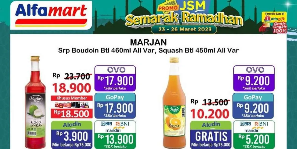 Katalog Promo JSM Alfamart Terbaru 24 Maret 2023, Potongan Harga di Semarak Ramadhan