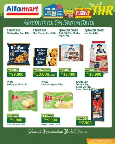 Promo JSM Alfamart Spesial THR Hanya 5 Hari Periode 12-16 Maret 2025