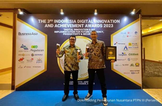 PTPN Group Raih 3 Penghargaan Indonesia Digital Innovation and Achievement Awards