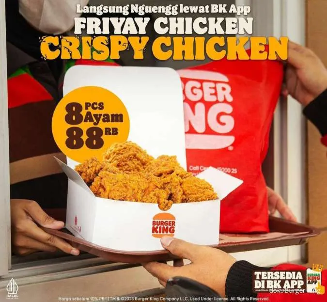 burger king friyay chicken