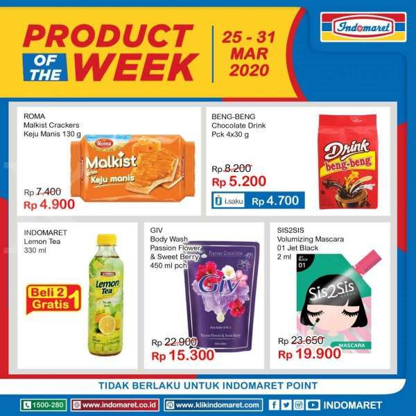 Promo Indomaret Product of The Week 25-31Maret 2020