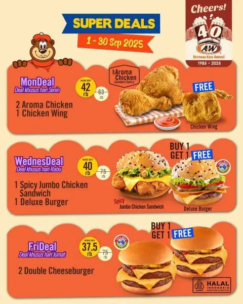 Promo A&W Super Deals September 2025