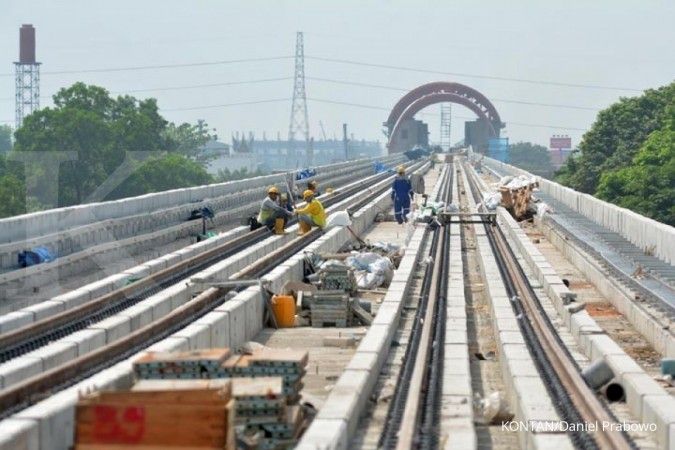 Proyek LRT Palembang sudah rampung 68%