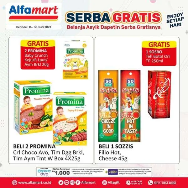 Promo Alfamart Serba Gratis Periode 16-30 Juni 2023