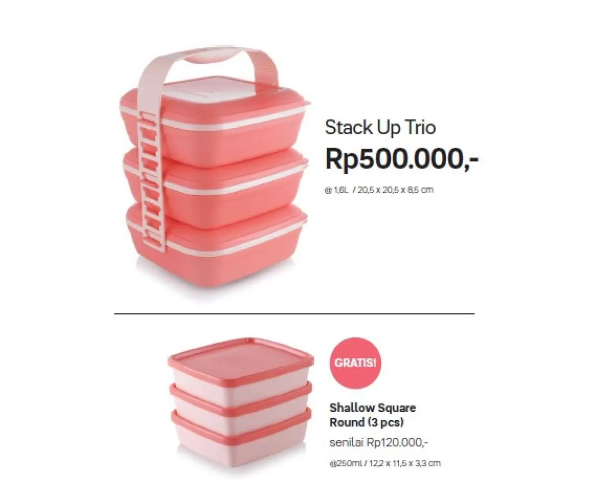 Promo Tupperware Mei 2021, ada botol minum & penyimpan makanan murah untuk bawa bekal