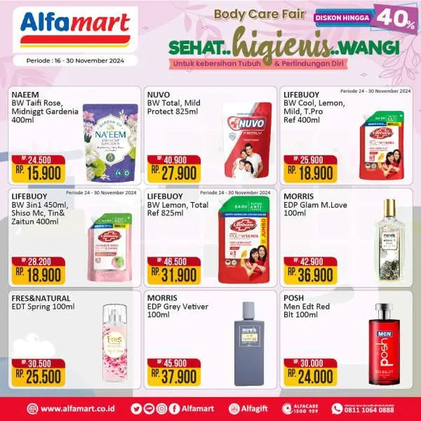 Promo Alfamart Body Care Fair Periode 16-30 November 2024