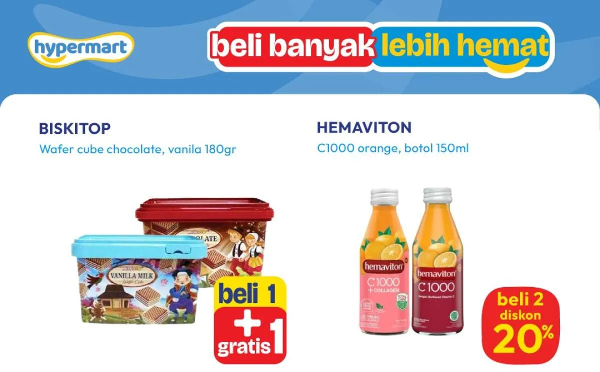 Promo Hypermart Beli Banyak Lebih Hemat 12-18 September 2025, Wafer Beli 1 Gratis 1