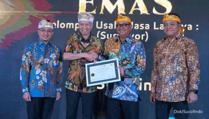 Sucofindo Raih Apresiasi Level Emas dalam Indonesia Mining Services Award