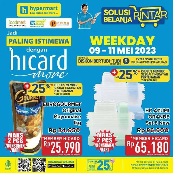 Promo Hypermart Hyper Diskon Weekday Periode 9-11 Mei 2023
