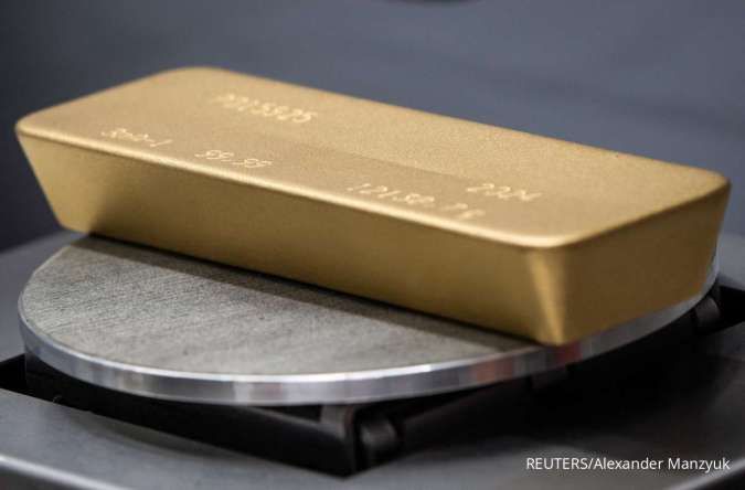 Harga Emas Spot Turun ke US$2.325,3 di Tengah Kenaikan Imbal Hasil US Treasury