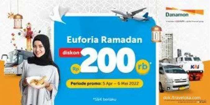Promo Kartu Kredit Danamon 5 Apr - 6 Mei, Diskon Berbagai Produk Traveloka Rp 200.000