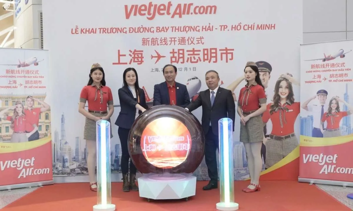Penerbangan Perdana Ho Chi Minh City ke Shanghai dengan Tarif Promo Mulai 6-12Des2023