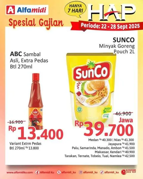 Promo Alfamidi Hemat Satu Pekan Periode 22-28 September 2025