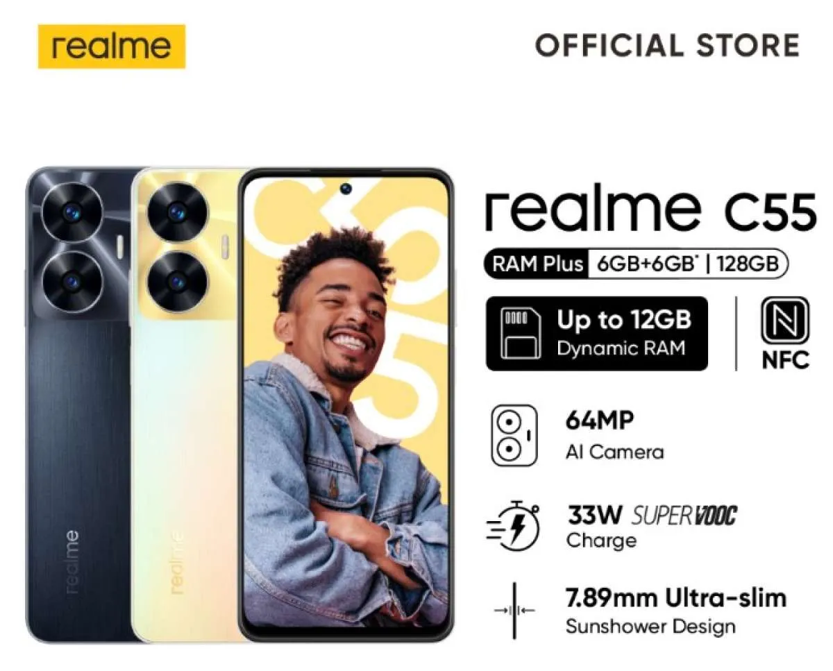Harga HP Realme C55 RAM 6 GB Cuma Rp 2,5 Juta, Ini Spesifikasi Lengkapnya