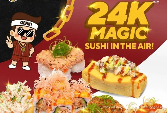 Mulai Hari Ini! Promo Genki Sushi 16 Menu Baru Serba Rp 24.000 Per Porsi