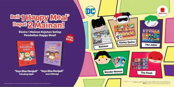 Koleksi 10 Mainan Happy Meal Justice League di Promo McD Edisi April-Mei 2024