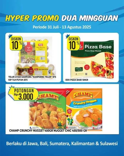 Promo Hypermart Dua Mingguan Periode 31 Juli-13 Agustus 2025