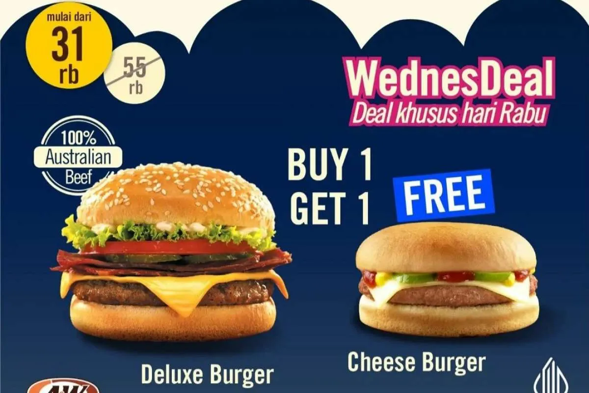 Promo A&W Setiap Rabu di Bulan Juli 2022, Beli 1 Gratis 1 Burger di Paket WednesDeal