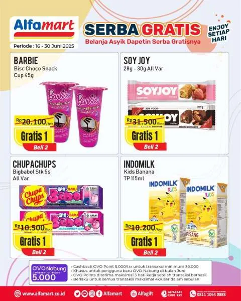 Promo Alfamart Serba Gratis Periode 16-30 Juni 2025