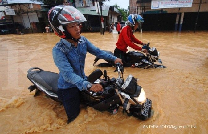 Banjir melumpuhkan jalur Samarinda-Bontang