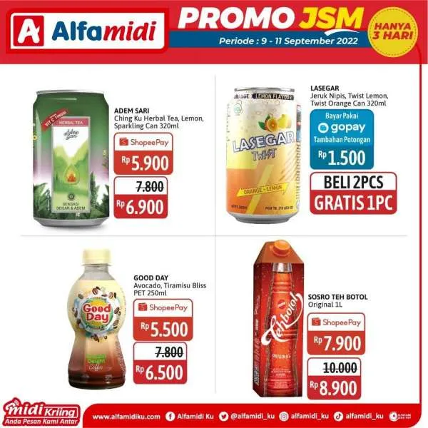 Promo JSM Alfamidi Periode 9-11 September 2022