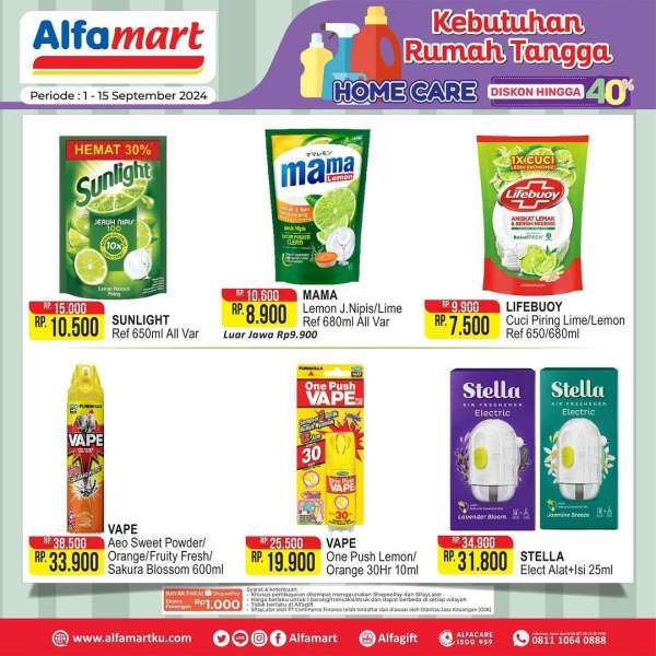 Promo Alfamart 1-15 September 2024 Spesial Home Care