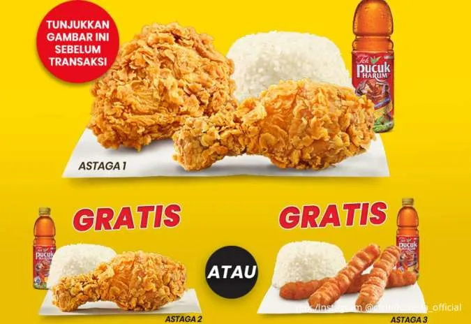 Kesempatan Terakhir Promo CFC Hoki Awal Bulan, Beli 1 Gratis 1 Paket Astaga Hemat