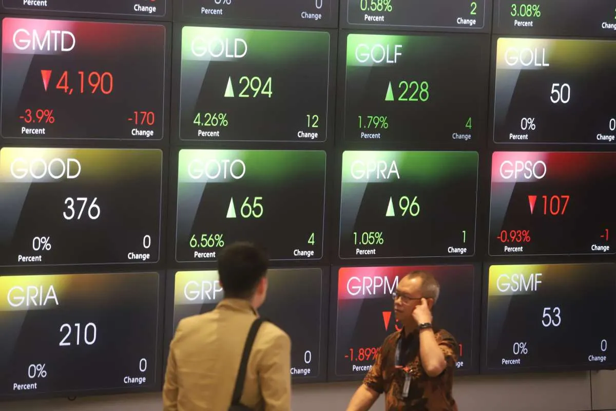 IHSG Melemah Pada Perdagangan Jumat (20/9) Pagi, BRIS, MAPI, GOTO Top Gainers LQ45