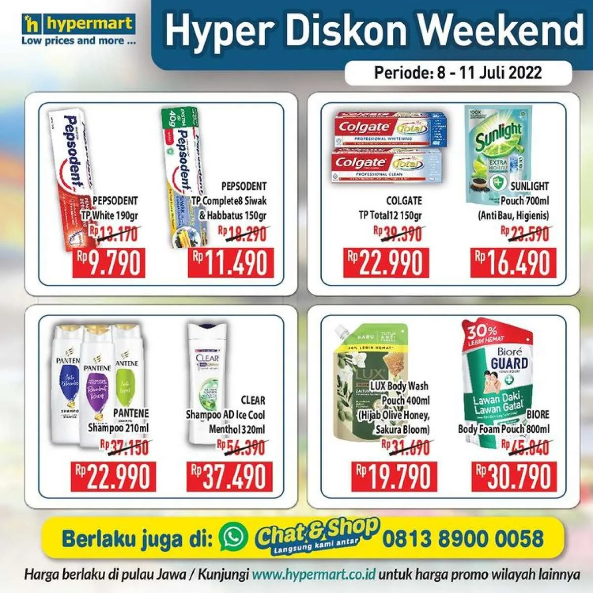 Katalog Promo Hypermart Hyper Diskon Weekend Periode 8-11 Juli 2022