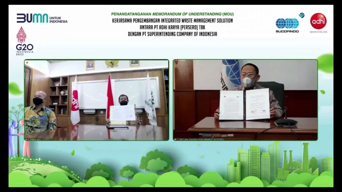 Kolaborasi ADHI dan SUCOFINDO  dalam Mengelola Limbah Terintegrasi