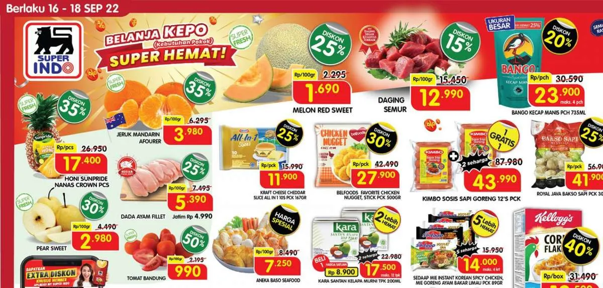 Promo JSM Superindo 16-18 September 2022, Diskon Besar Sepanjang Akhir Pekan