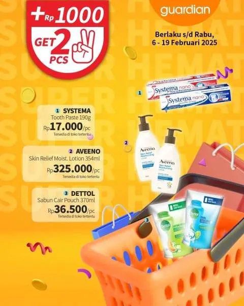 Promo Guardian Super Hemat Periode 6-19 Februari 2025