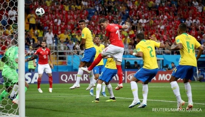 Piala Dunia laga E: Brasil dipaksa berbagi skor dengan Swiss 1-1