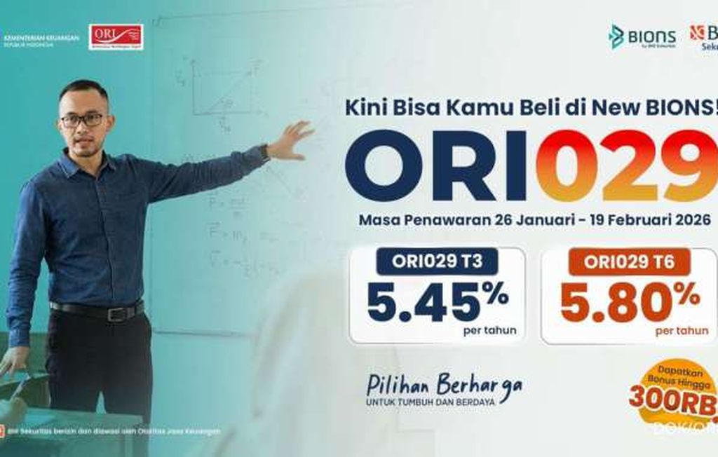 ORI029 Jadi SBN Pertama di 2026, Tawarkan Investasi dengan Imbal Hasil Kompetitif