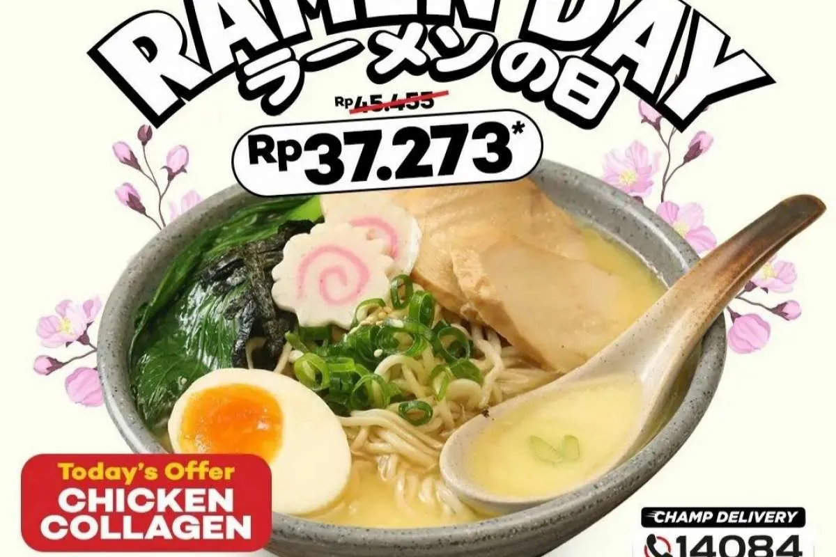 Promo Gokana 25 Oktober, Diskon Paket Tuesday is Ramen Day Varian Chicken Collagen