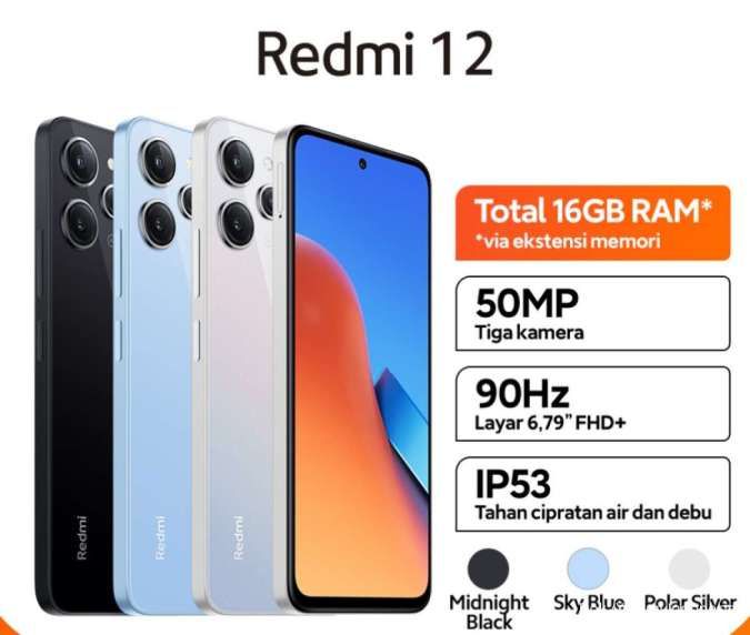 Spek Lengkap Xiaomi Redmi 12: RAM 8/256GB Dijual Rp 2,2 Juta